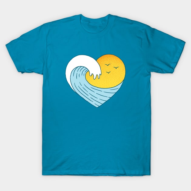 Surf Love T-Shirt by HabbyArt